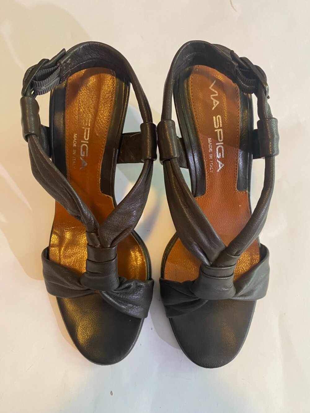 Via Spiga Made in Italy Heeled Leather Sandals